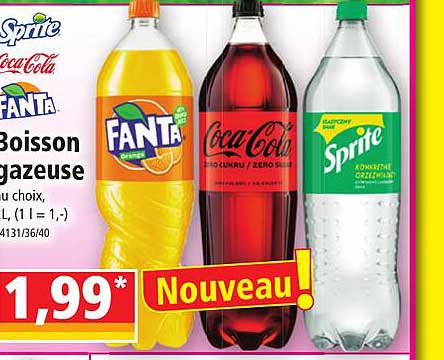 boisson gazeuse sprite, coca-cola, fanta