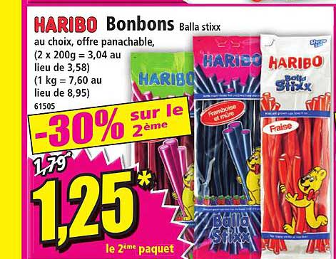 bonbons balla stixx haribo