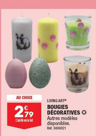 Bougies Décoratives Living Art
