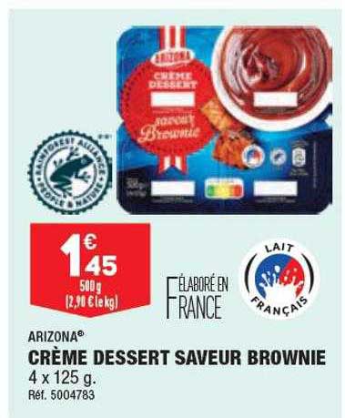 Crème Dessert Saveur Brownie Arizona