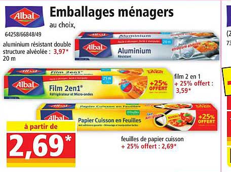 emballages ménagers albal