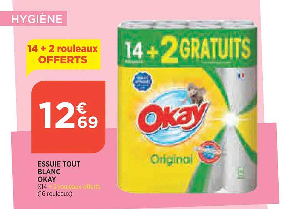 essuie tout blanc okay