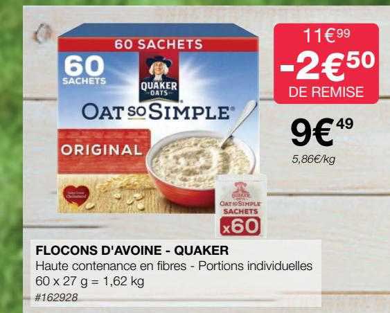 flocons d'avoine - quaker