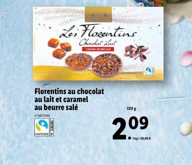 florentins au chocolat au lait et caramel au beurre salé favorina