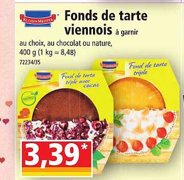 fonds de tarte viennois à garnir