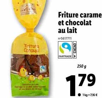 Friture Caramel Et Chocolat Au Lait Favorina