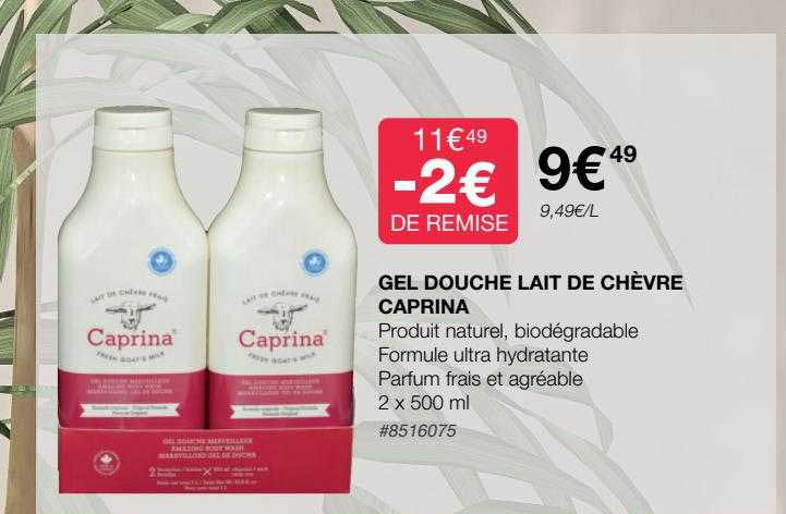 Gel Douche Lait De Chèvre Caprina