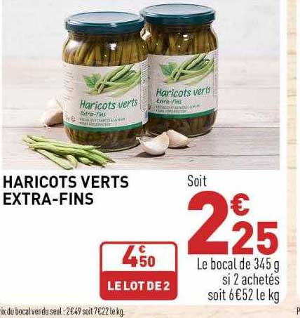 haricots verts extra-fins