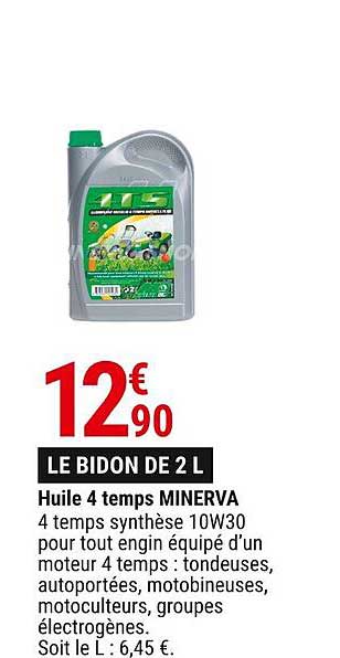 Huile 4 Temps Minerva