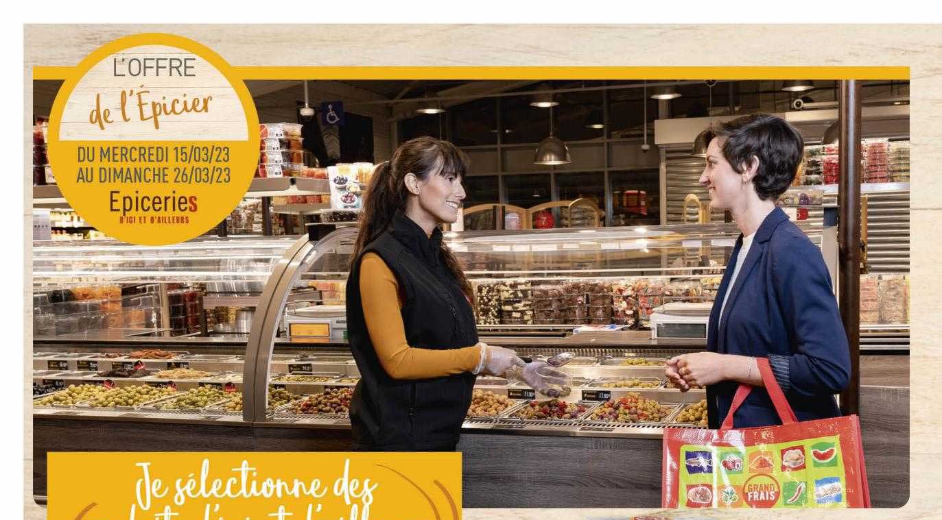 l'offre de l'épicier