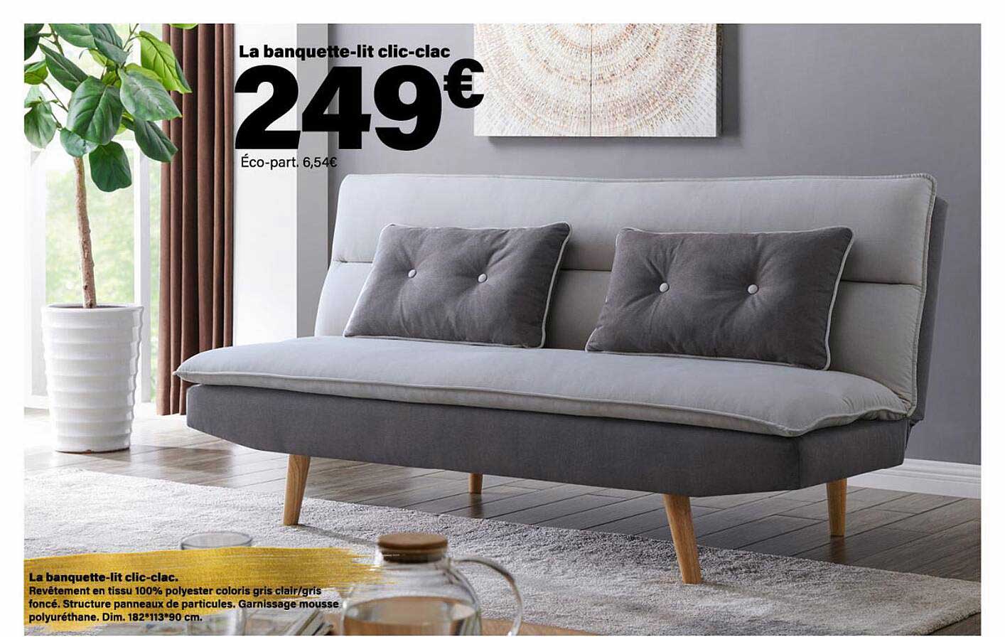 la banquette-lit clic-clac