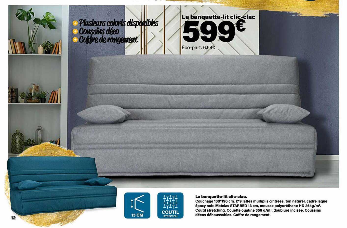 la banquette-lit clic-clac