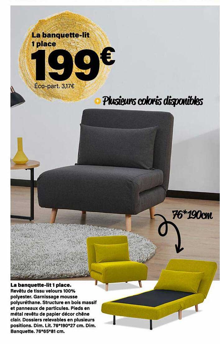 La Bauquette-lit 1 Place