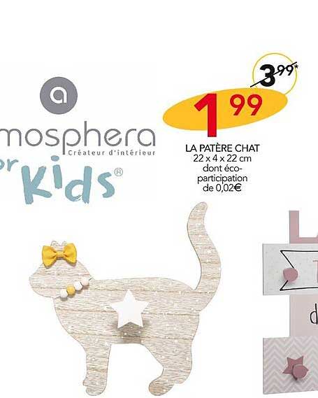 la patère chat atmosphera for kids