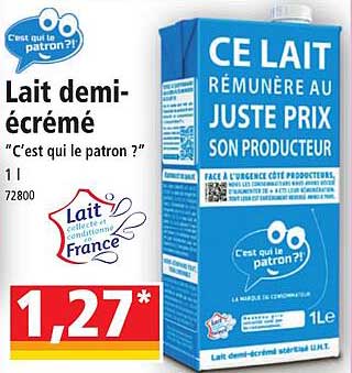Lait Demi-écrémé