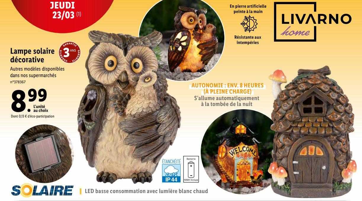 lampe solaire décorative livarno home