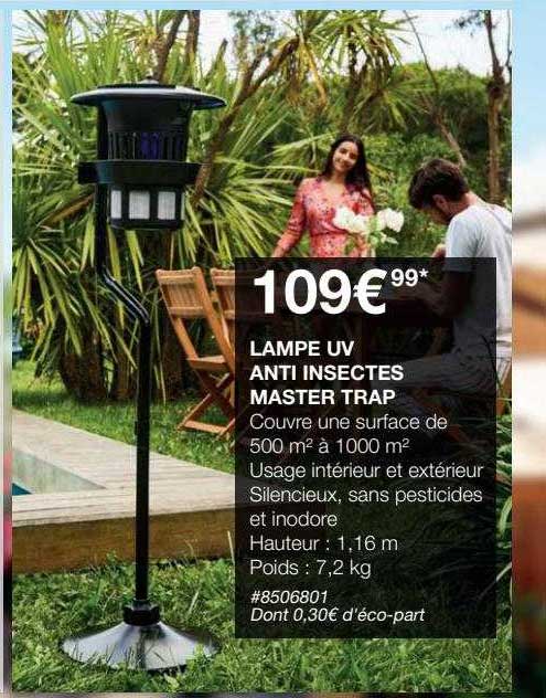 lampe uv anti insectes master trap