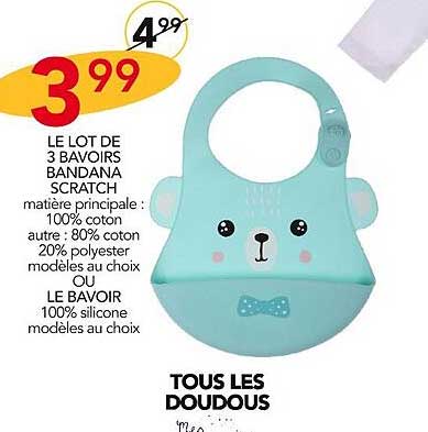 Le Lot De 3 Bavoirs Bandana Scratch Ou Le Bavoir