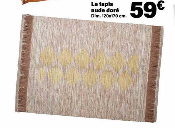 le tapis nude doré