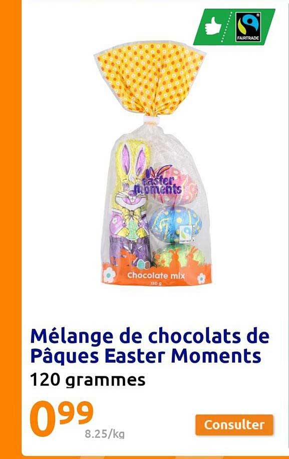 mélange de chocolats de pâques easter moments