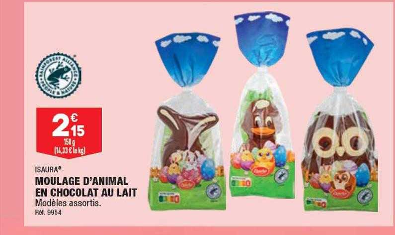 Moulage D'animal En Chocolat Au Lait Isaura