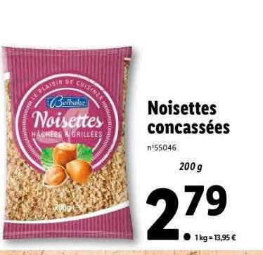 noisettes concassées