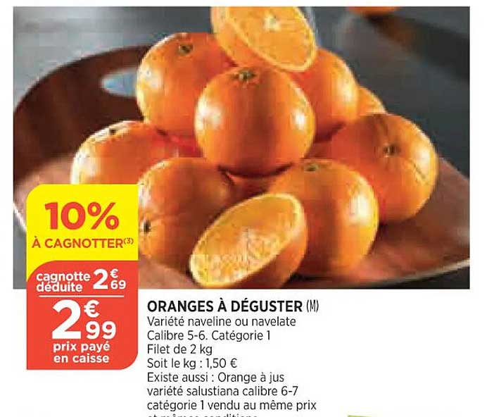 oranges à déguster