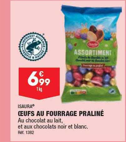 œufs au fourrage praliné isaura
