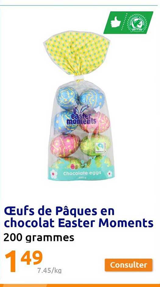 œufs de pâques en chocolat easter moments