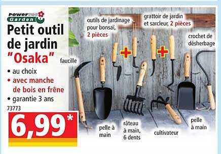 Petit Outil De Jardin "osaka" Powertec Garden