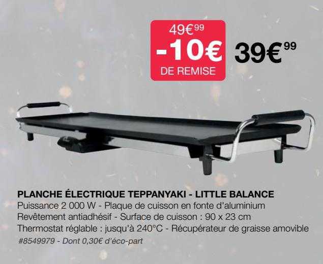 planche électrique teppanyaki - little balance