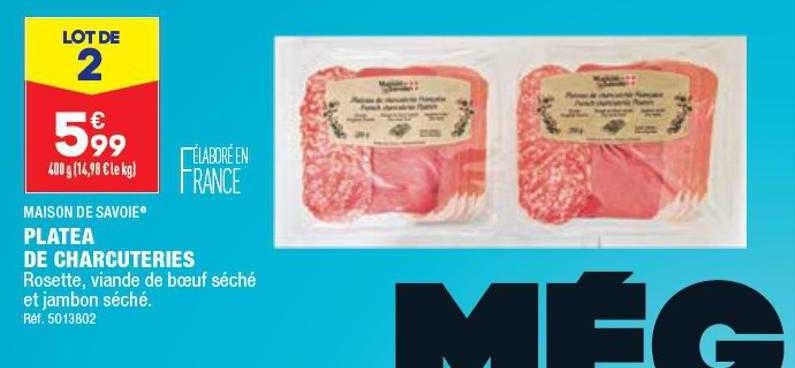 platea de charcuteries maison de savoie