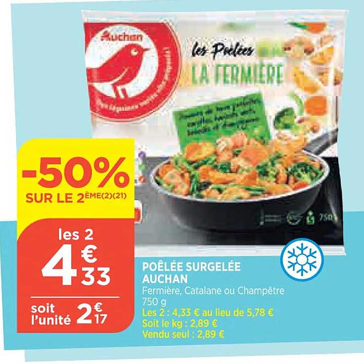 Poêlée Surgelée Auchan