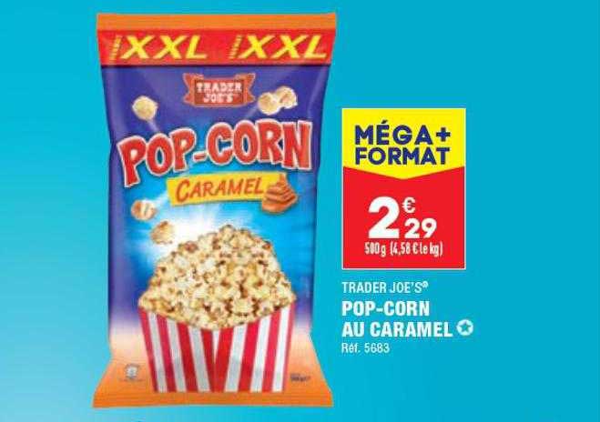 pop-corn au caramel trader joe's