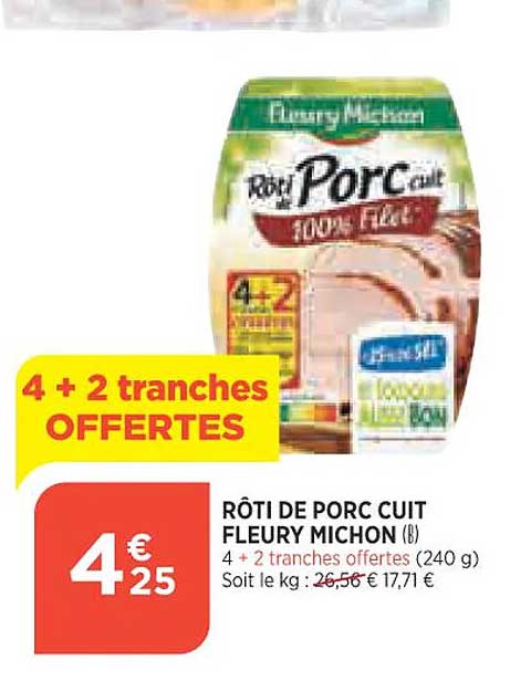 rôti de porc cuit fleury michon