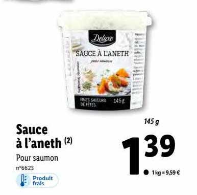 sauce à l'aneth deluxe