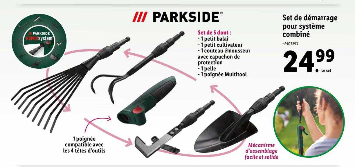 Set De Démarrage Pour Système Combiné Parkside