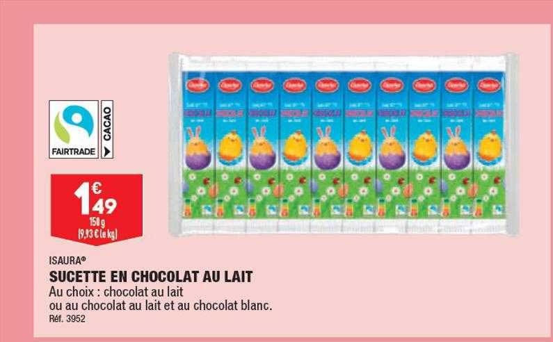 Sucette En Chocolat Au Lait Isaura