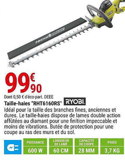 taille-haies "rht6160rs" ryobi