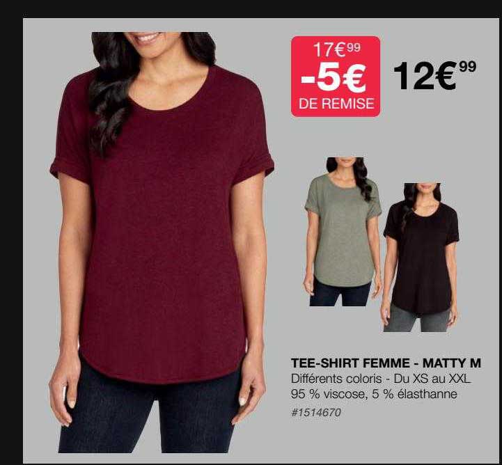 tee-shirt femme - matty m