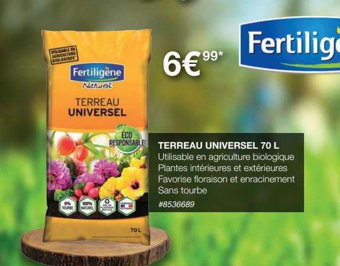 Terreau Universel 70l Fertiligène