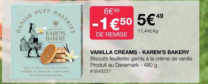 vanilla creams - karen's bakery