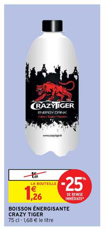 boisson énergisante crazy tiger