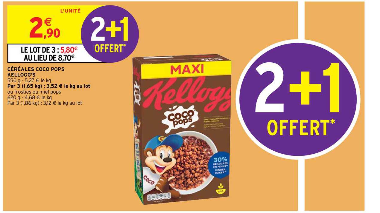 céréales coco pops kellogg's
