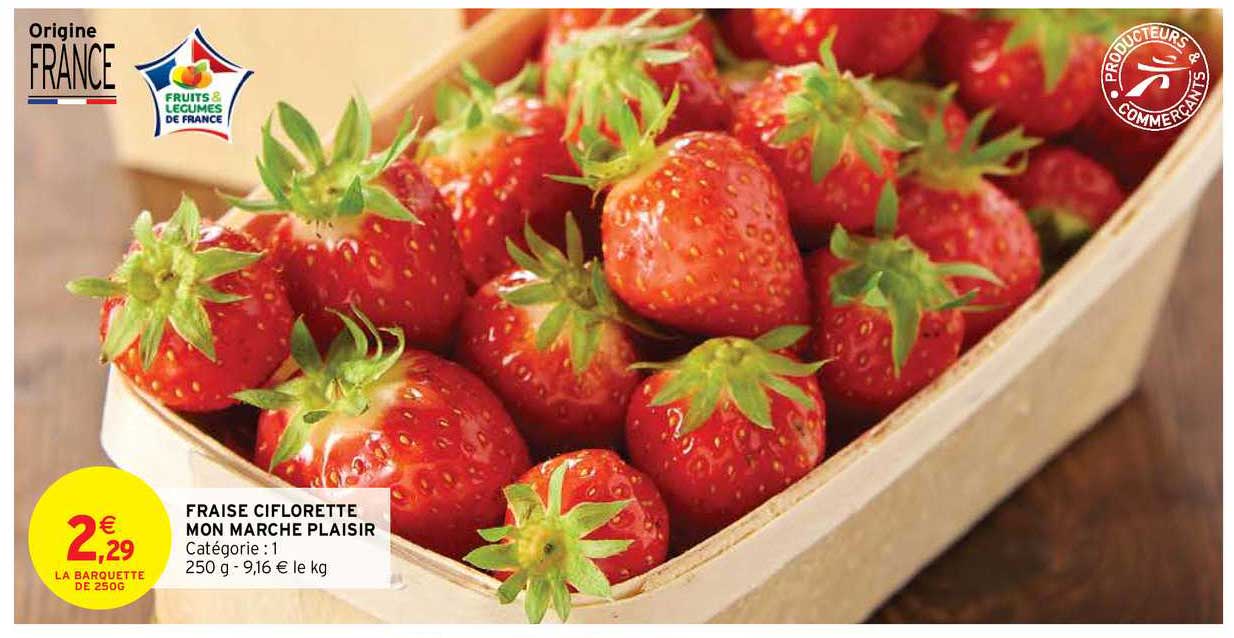 fraise ciflorette mon marché plaisir