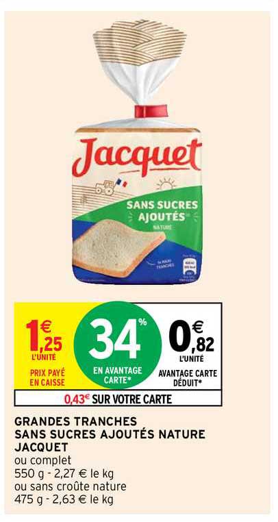 grandes ranches sans sucres ajoutés nature jacquet