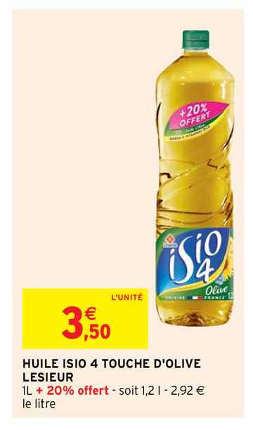 huile isio 4 touche d'olive lesieur