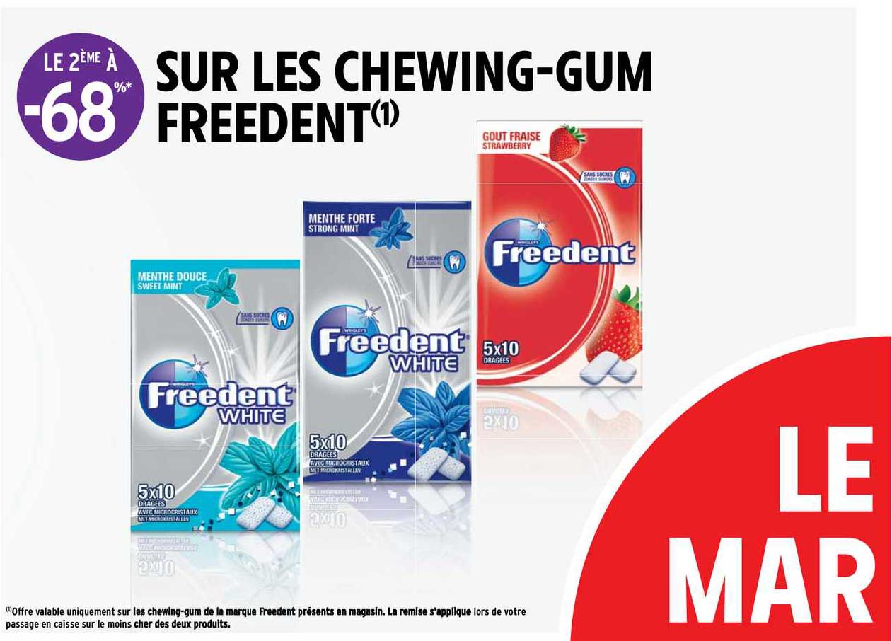 les chewing-gum freedent