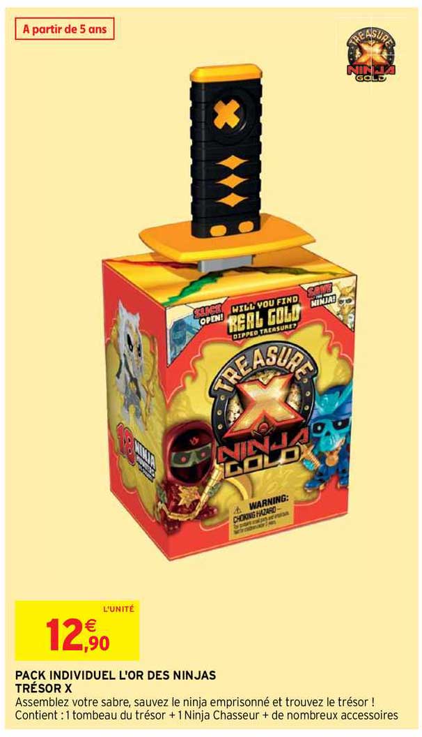 pack individuel l'or des ninjas trésor x