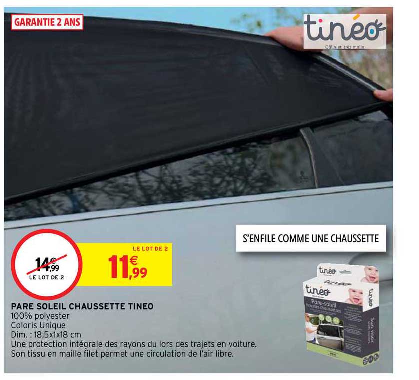 pare soleil chaussette tineo